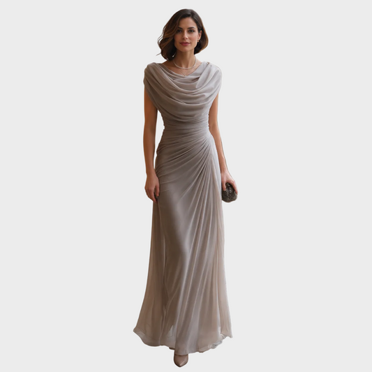 Julija – Elegantna Drapirana večernja haljina
