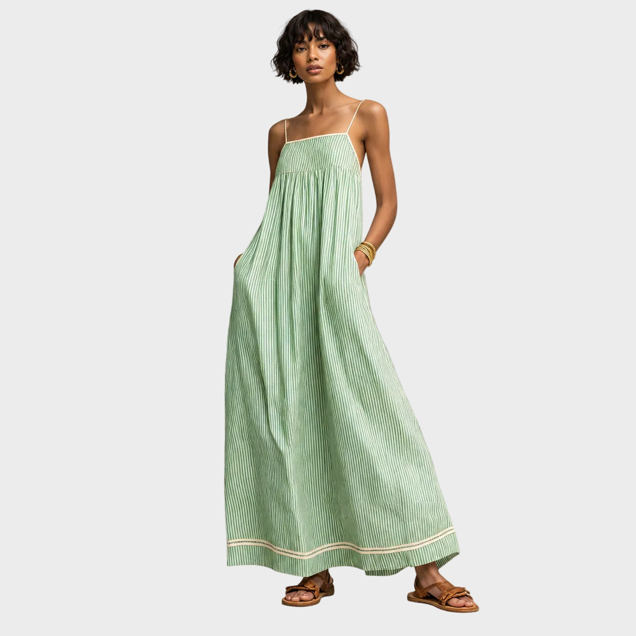 Tina – Prugasta maxi haljina