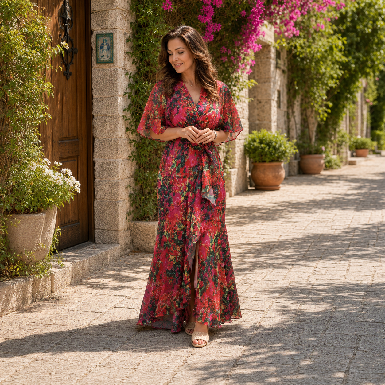 Maja – Elegantna Cvjetna maxi haljina