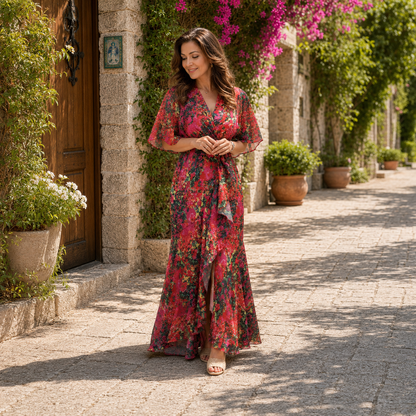 Maja – Elegantna Cvjetna maxi haljina
