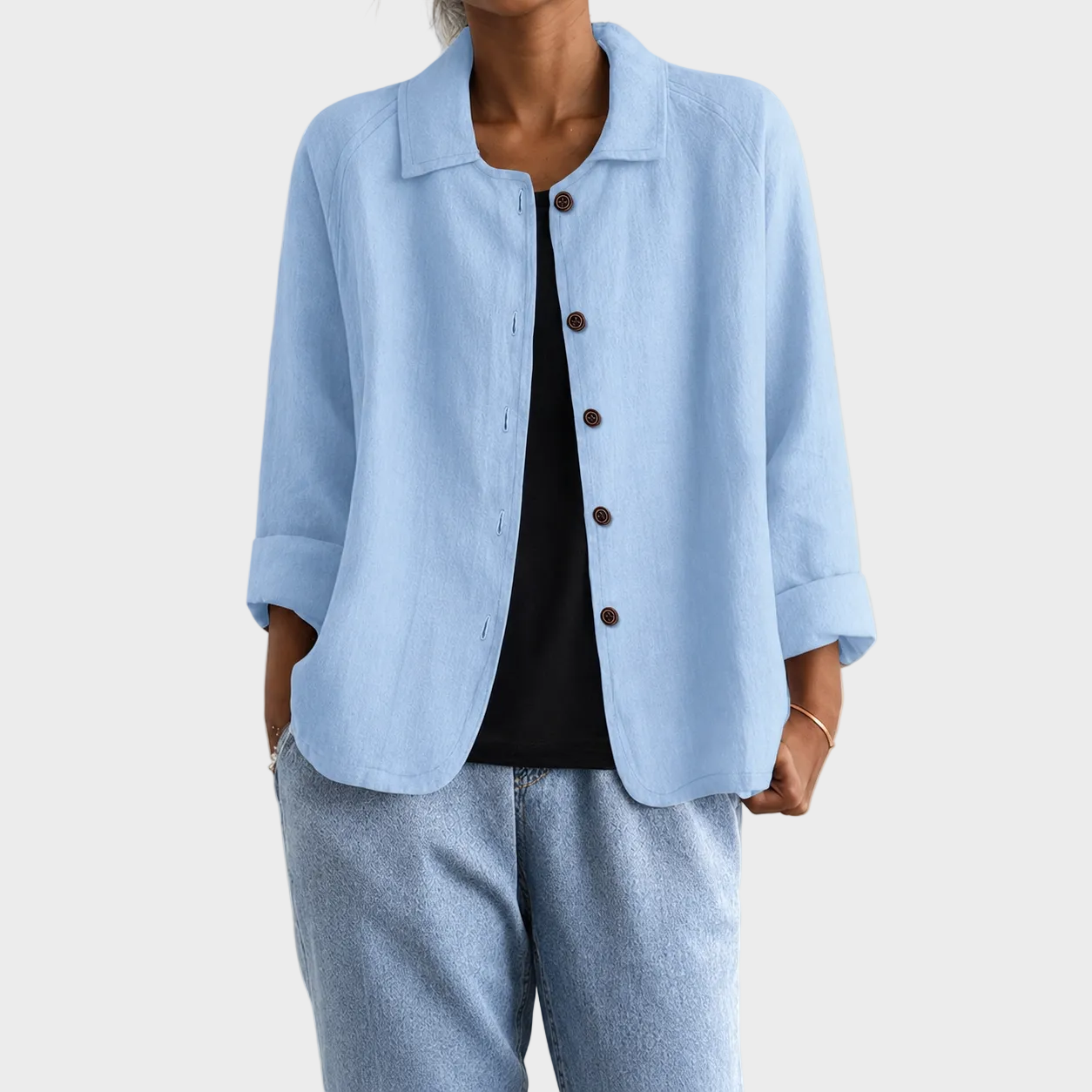 Ajda – Elegantna Lanena Jakna