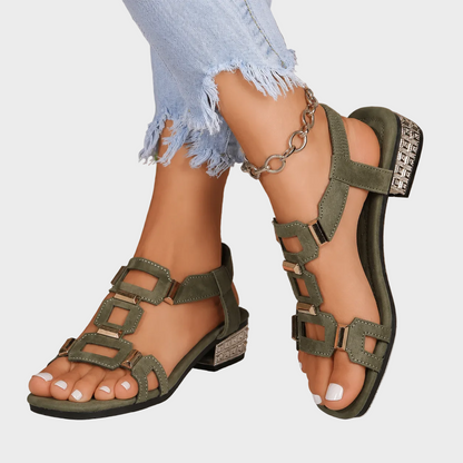 Lara – ortopedske sandale s elegantnom petom