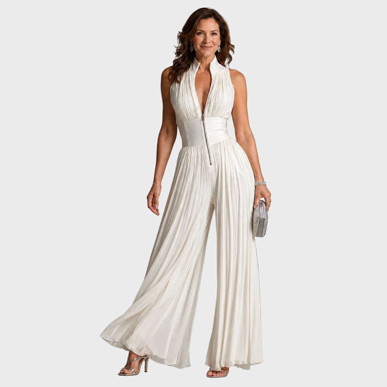 Valentina – Elegantan Plisiran Kombinezon