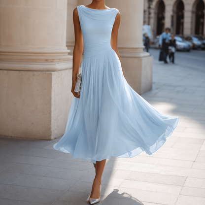 Lara – Elegantna Plisirana Haljina