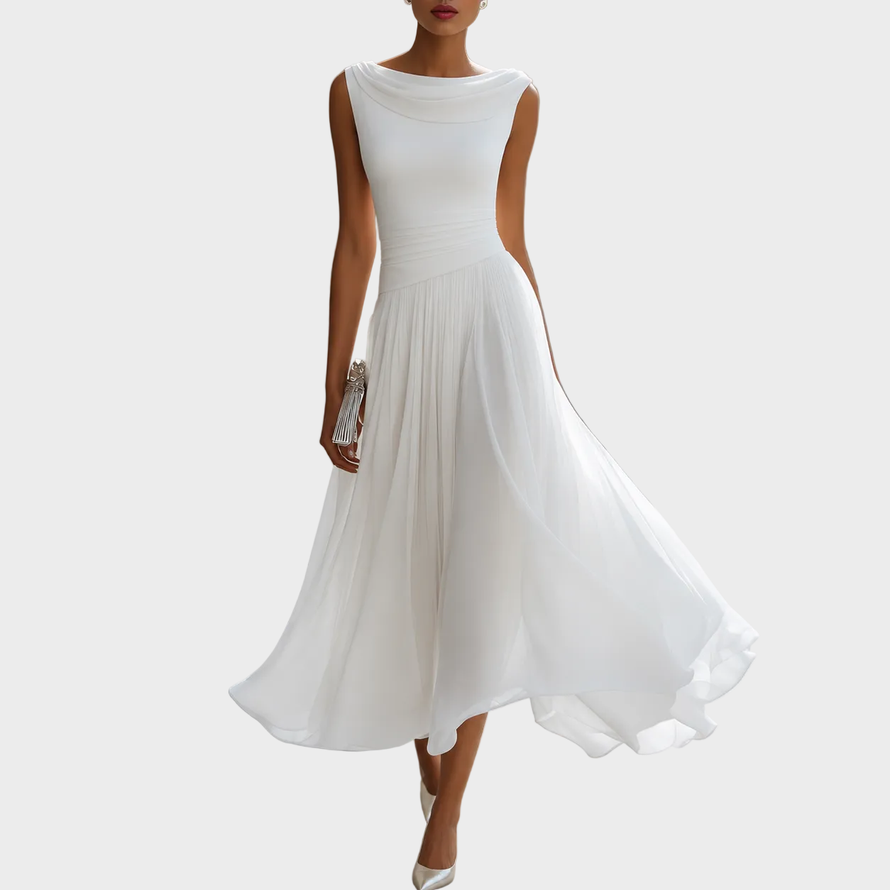 Lara – Elegantna Plisirana Haljina