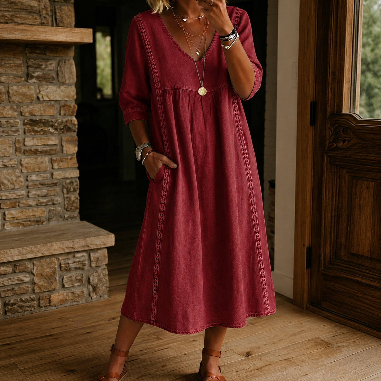 Sara – Lanena Haljina