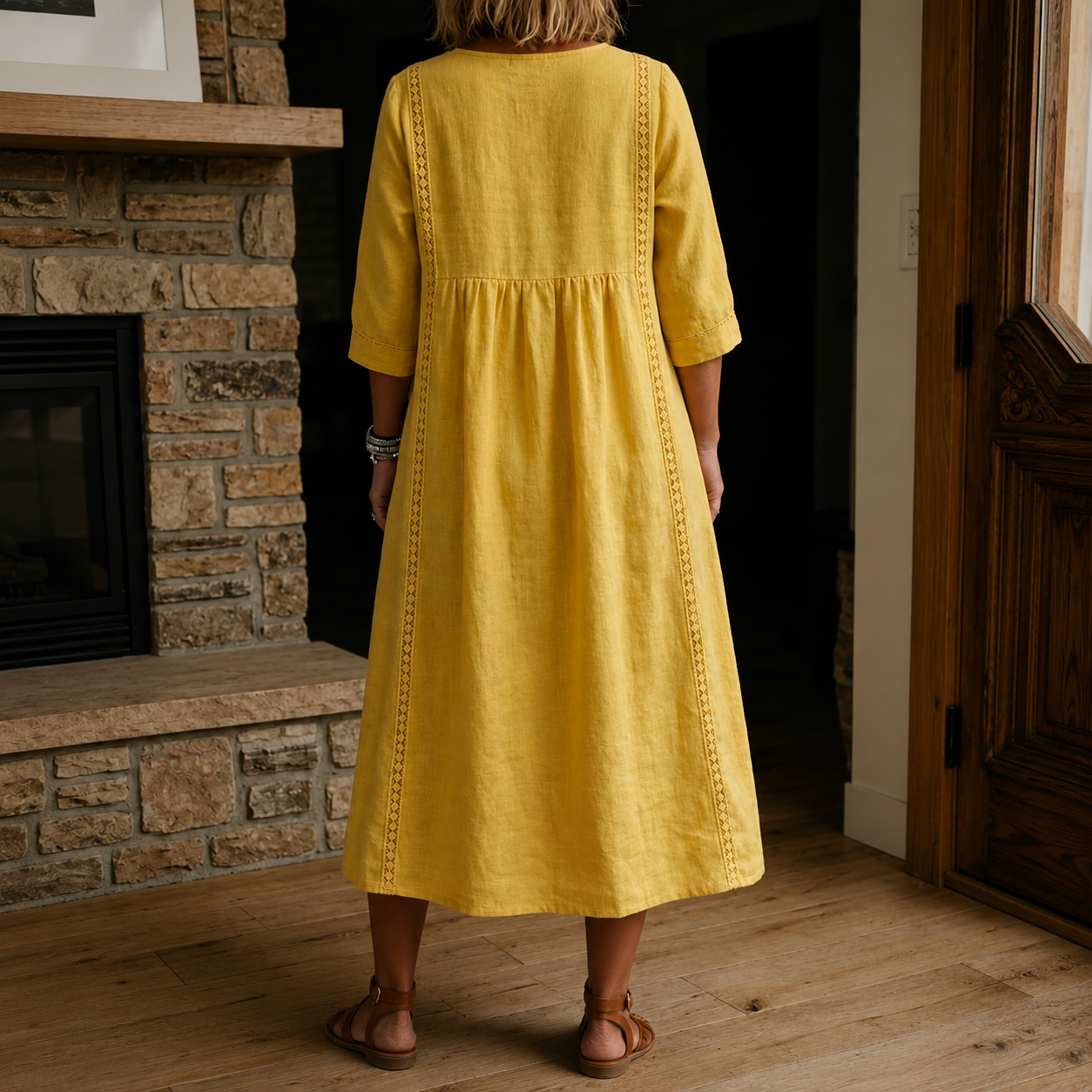 Sara – Lanena Haljina