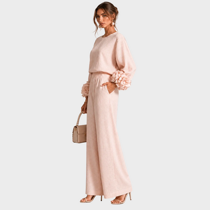 Petra – Elegantni Komplet S Cvjetnim Detaljima
