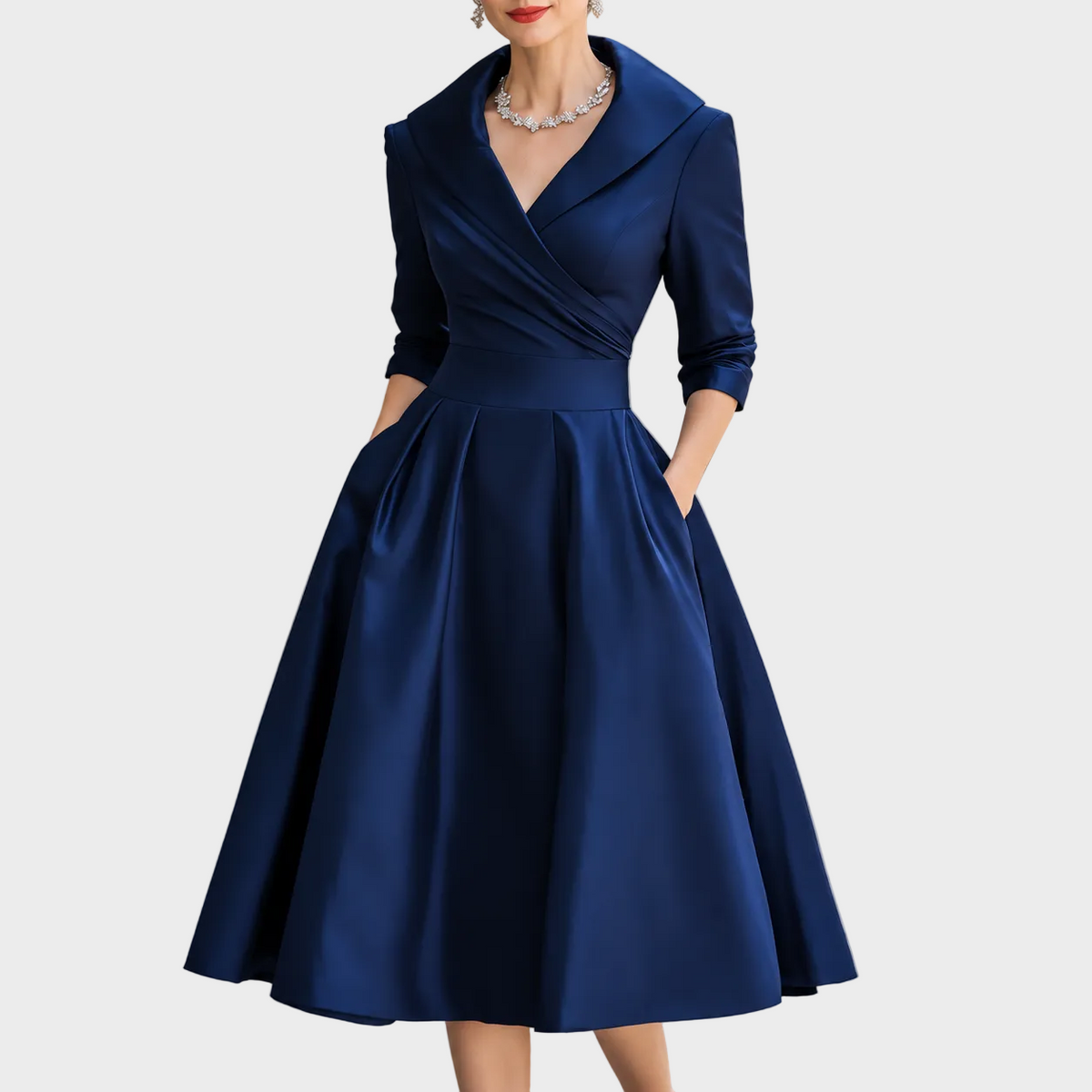 Adriana – Elegantna Midi Haljina