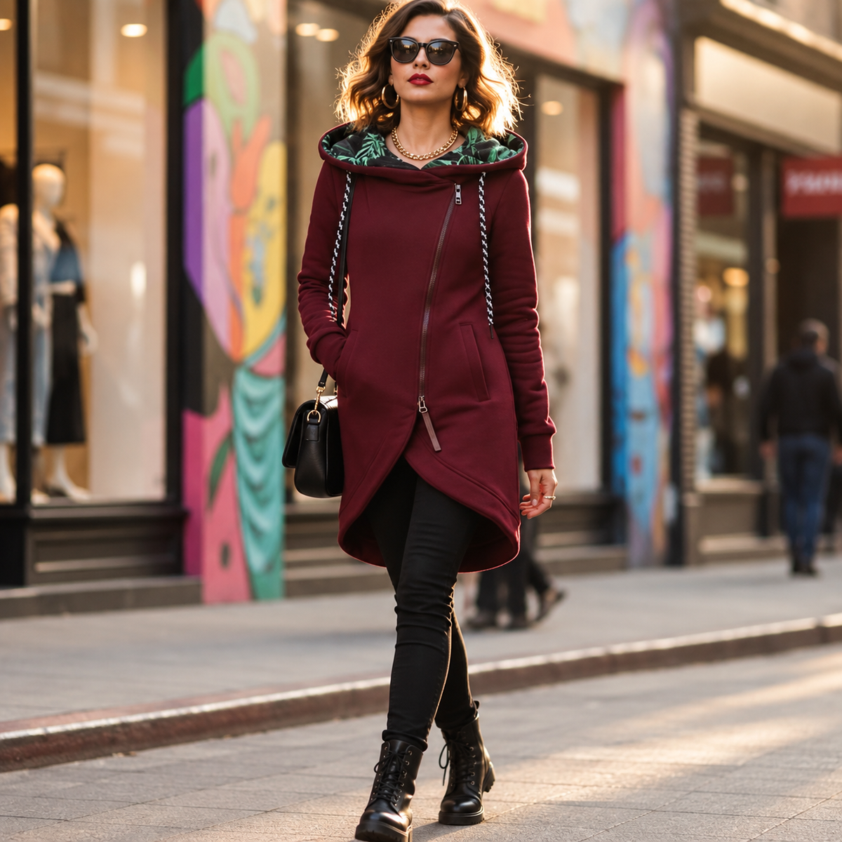 Jasna – Ležerna Jakna S Kapuljačom