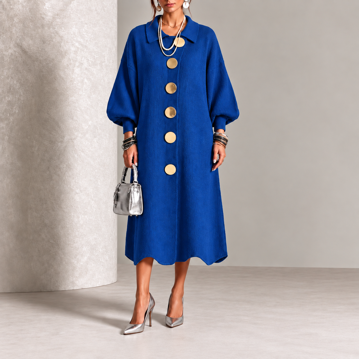 Lucija – Elegantna Midi Haljina
