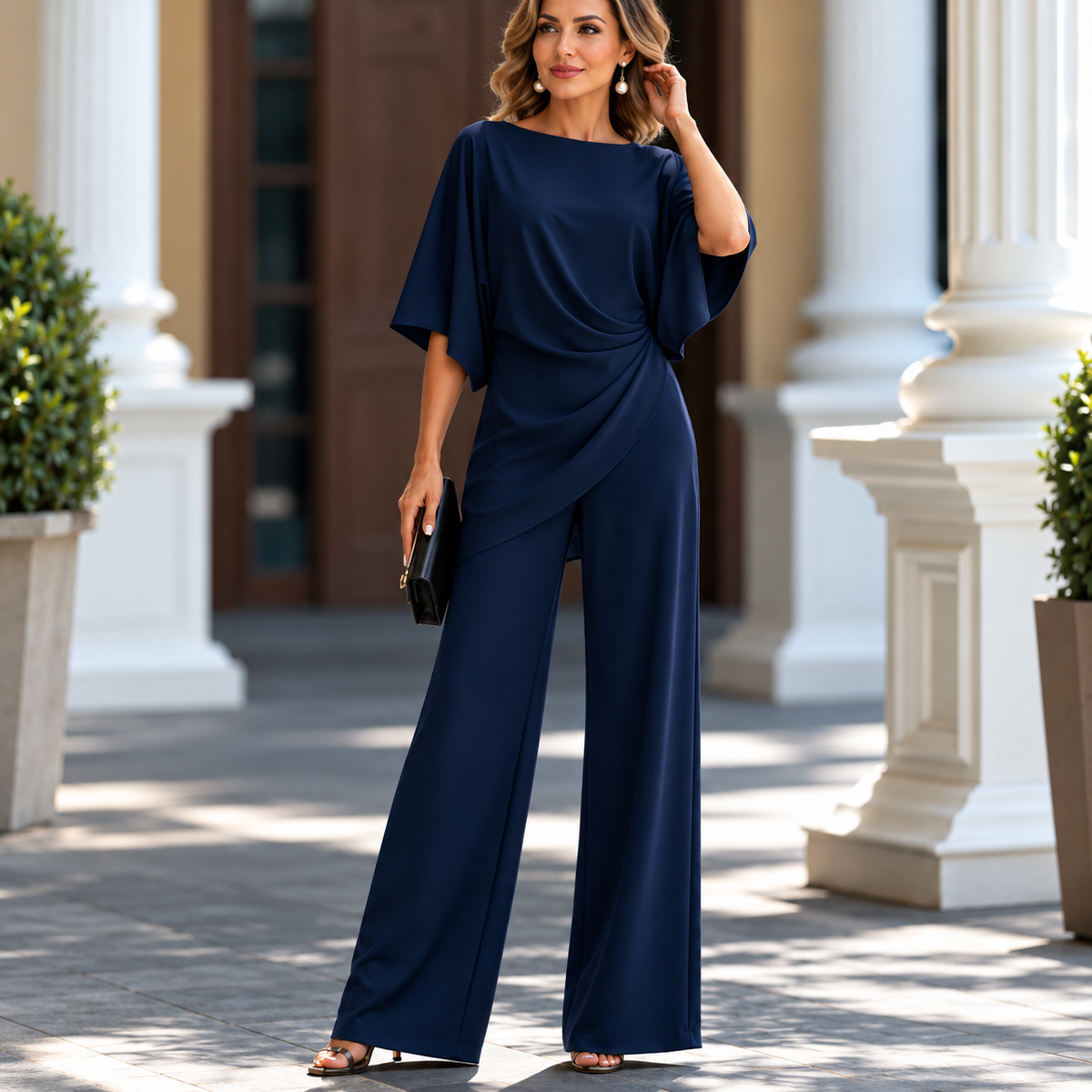 Katarina – Elegantni Kombinezon Širokih Nogavica