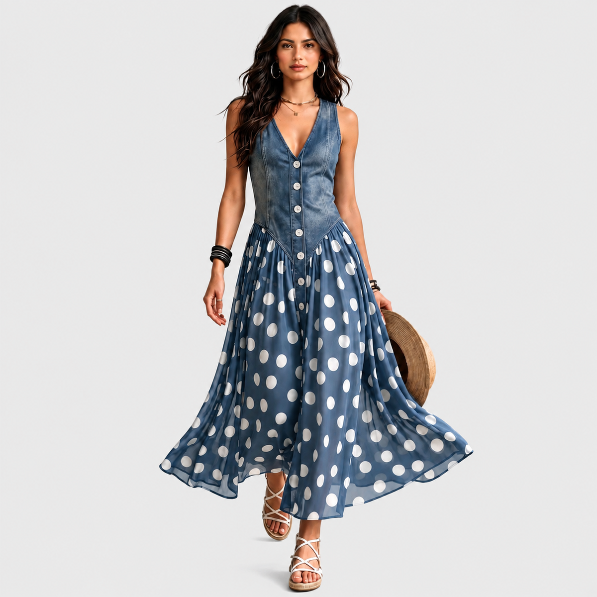 Bianca – Elegantna Midi Haljina