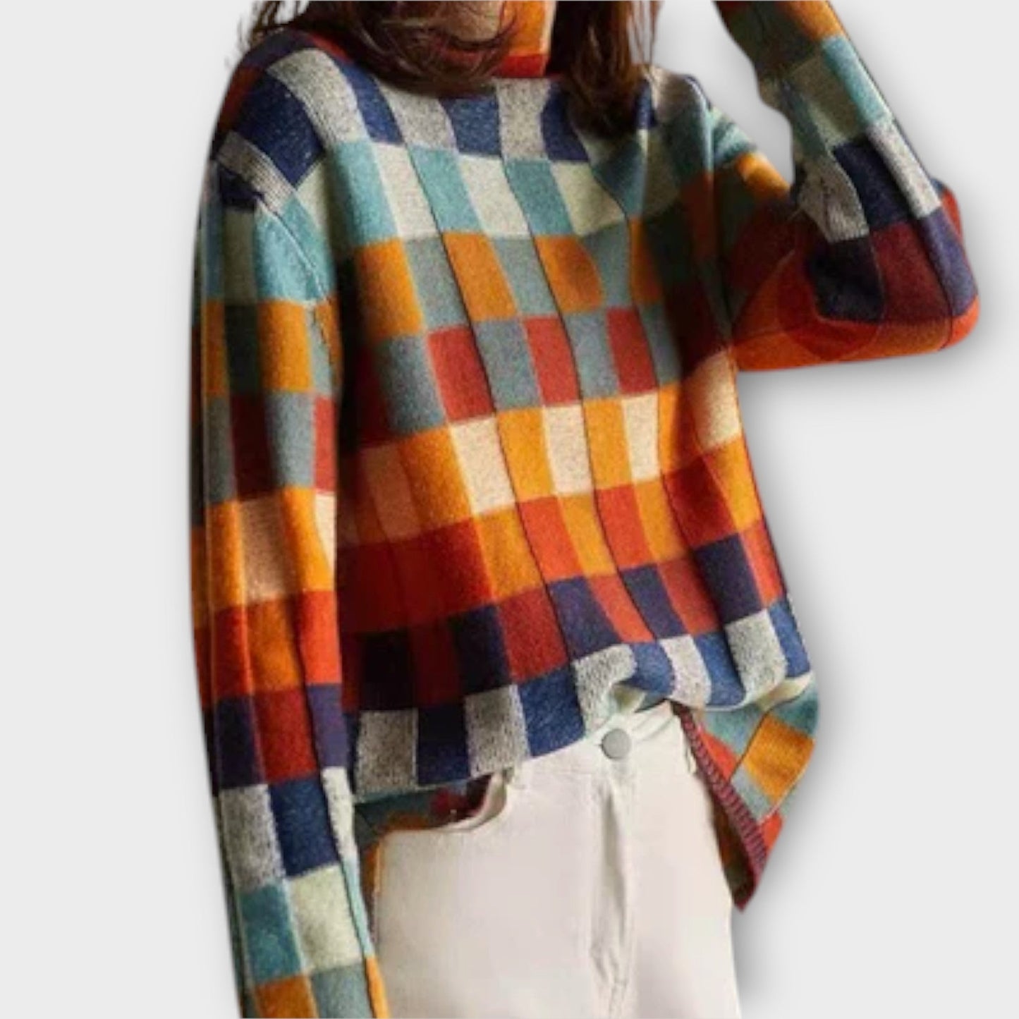 Erika – Džemper s patchwork s uzorkom