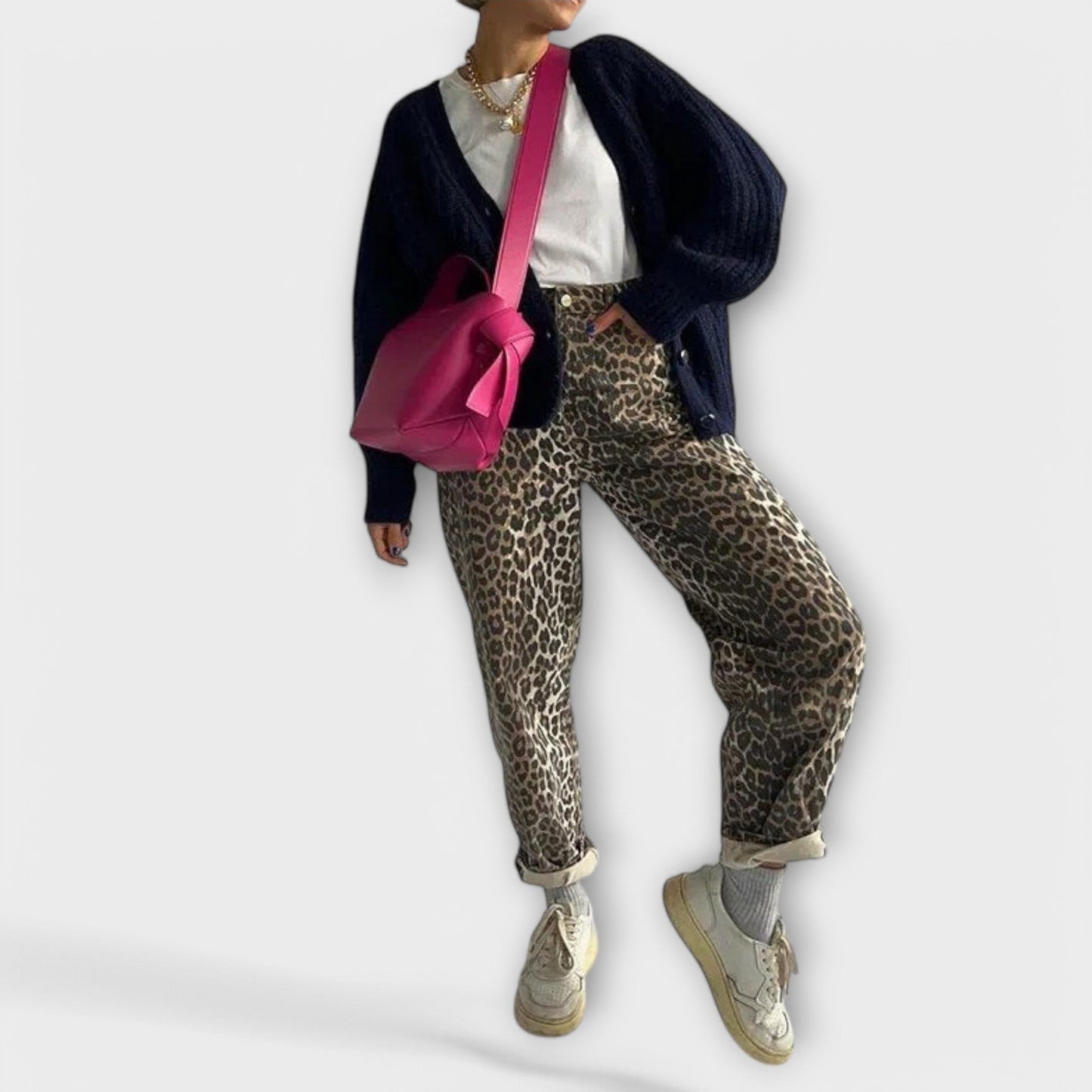 Chandra - Vintage traper s leopardovim s uzorkom