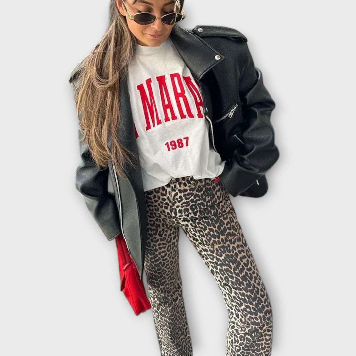Chandra - Vintage traper s leopardovim s uzorkom
