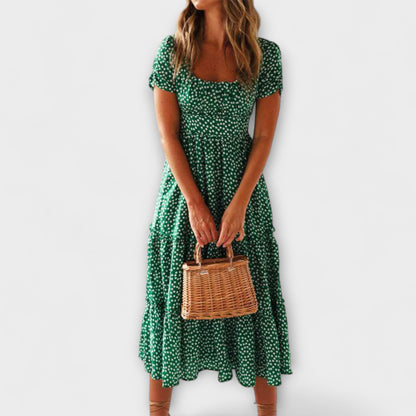 Zarja - Vintage Haljina s Puf Rukavima