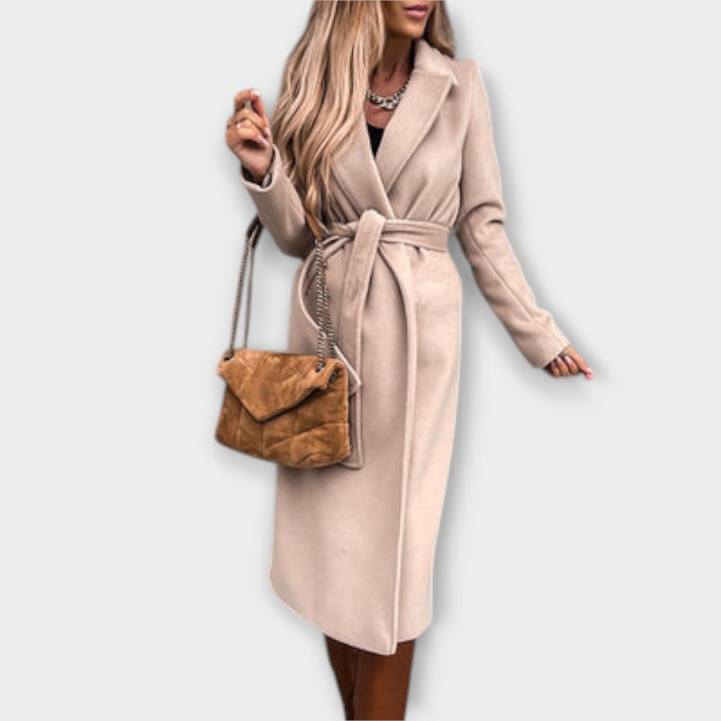 Eliza - Elegantni dugi kaput s pojasom