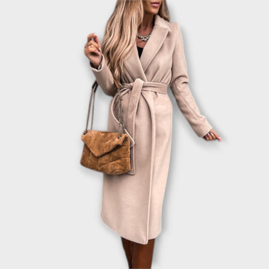 Eliza - Elegantni dugi kaput s pojasom