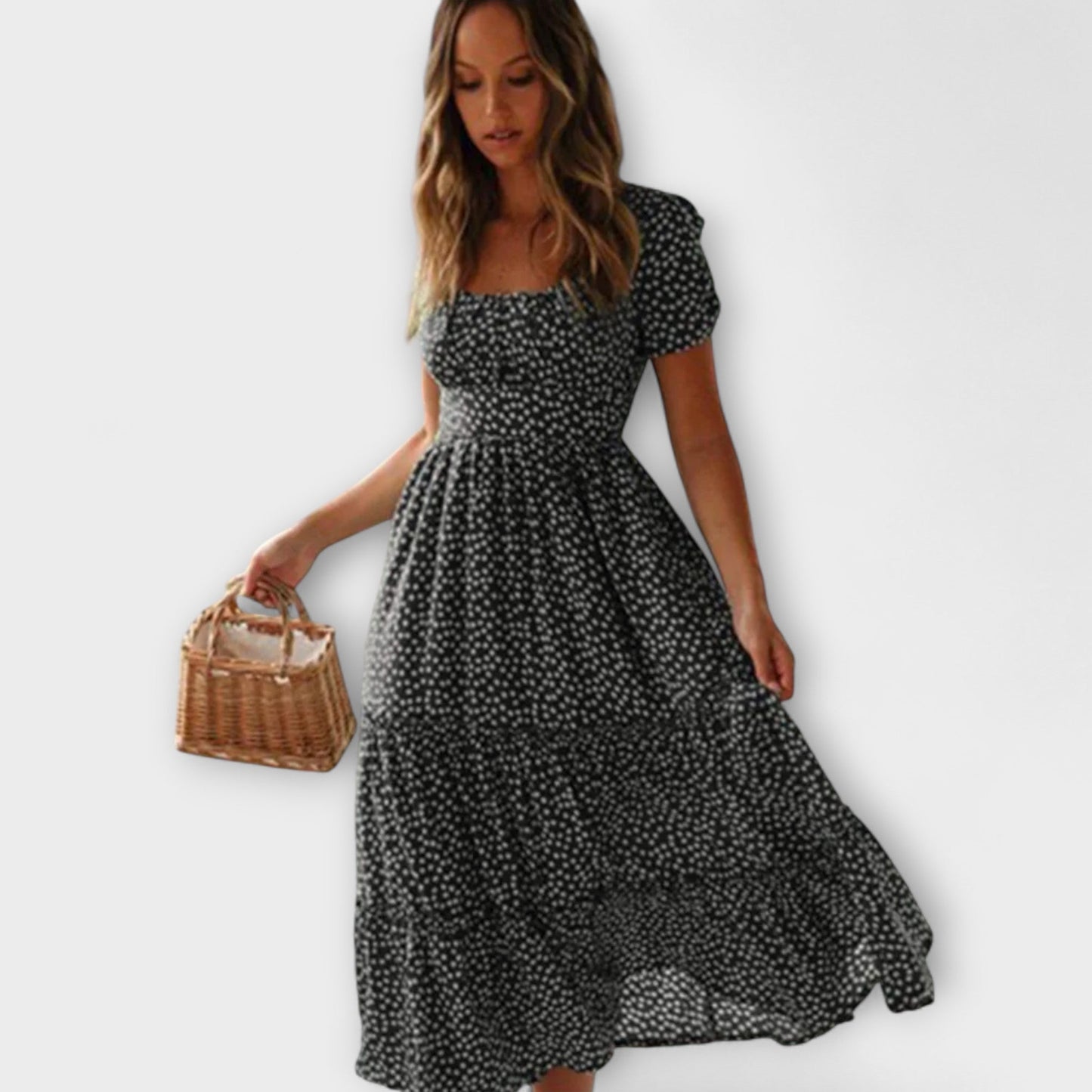 Zarja - Vintage Haljina s Puf Rukavima