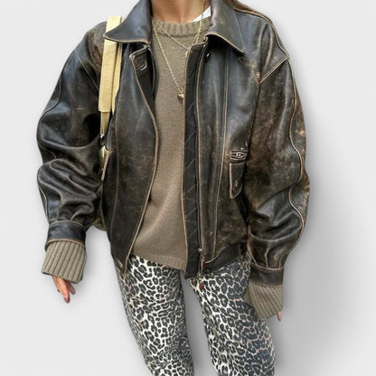 Chandra - Vintage traper s leopardovim s uzorkom