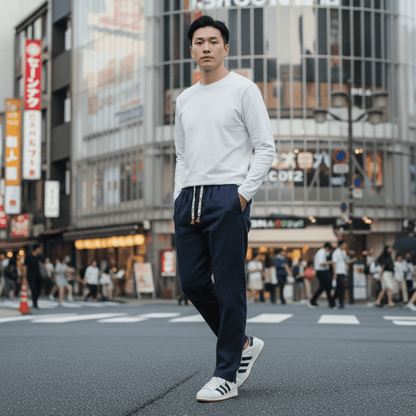 Tsuki - Japanske udobne lanene hlače