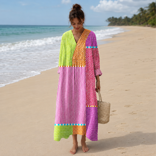 Brina – Šarena Patchwork ljetna haljina