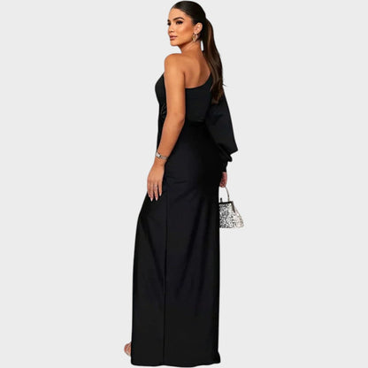 Marica – Elegantna duga haljina na eno rame