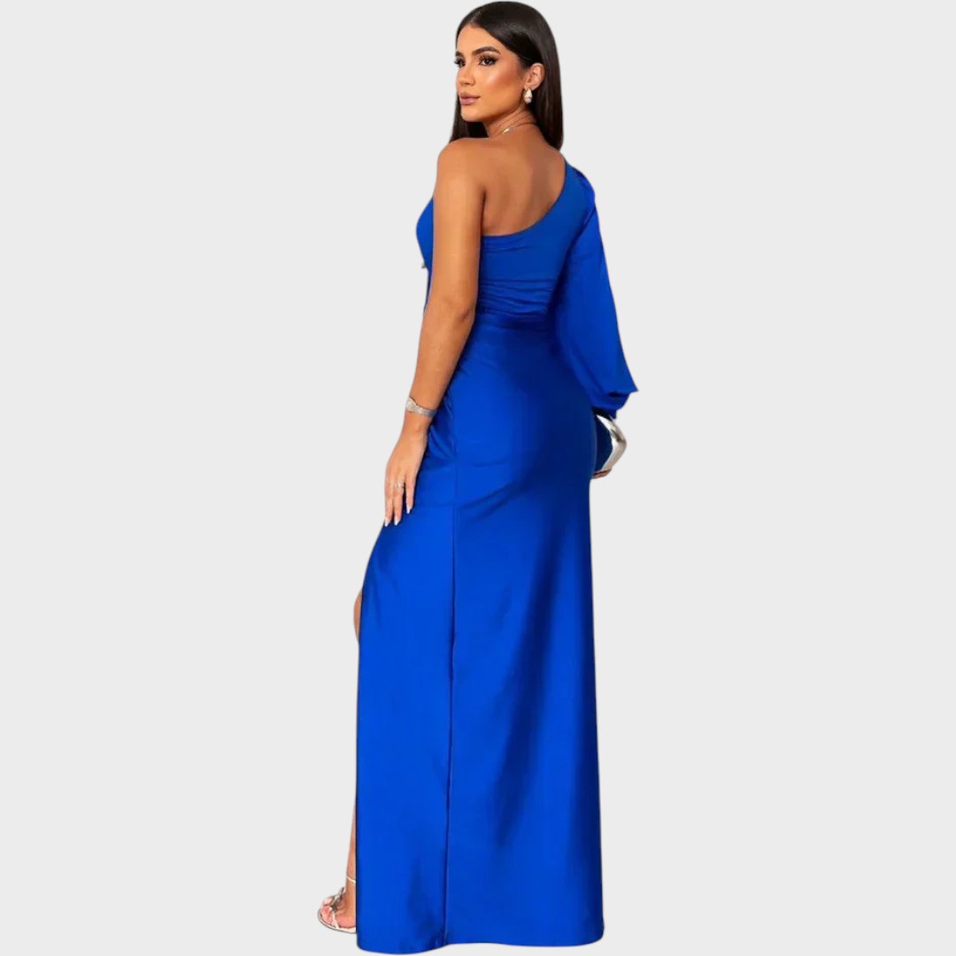 Marica – Elegantna duga haljina na eno rame