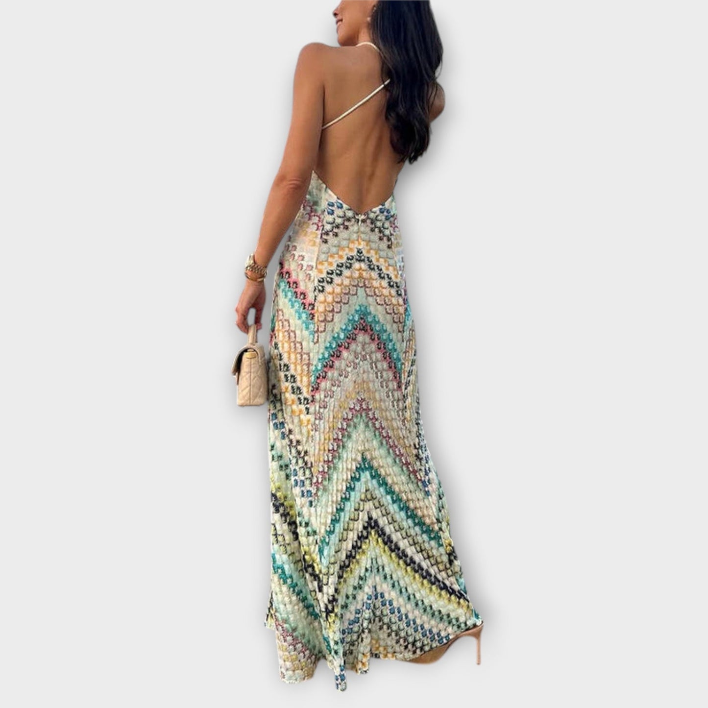 Remi - maxi haljina s barvitim herringbone s uzorkom od Missoni
