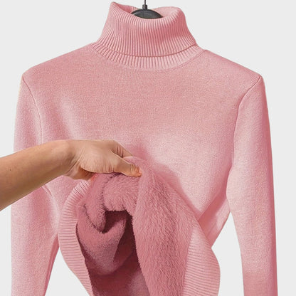 Kaja - Mekana Džemper s Turtleneck Ovratnikom