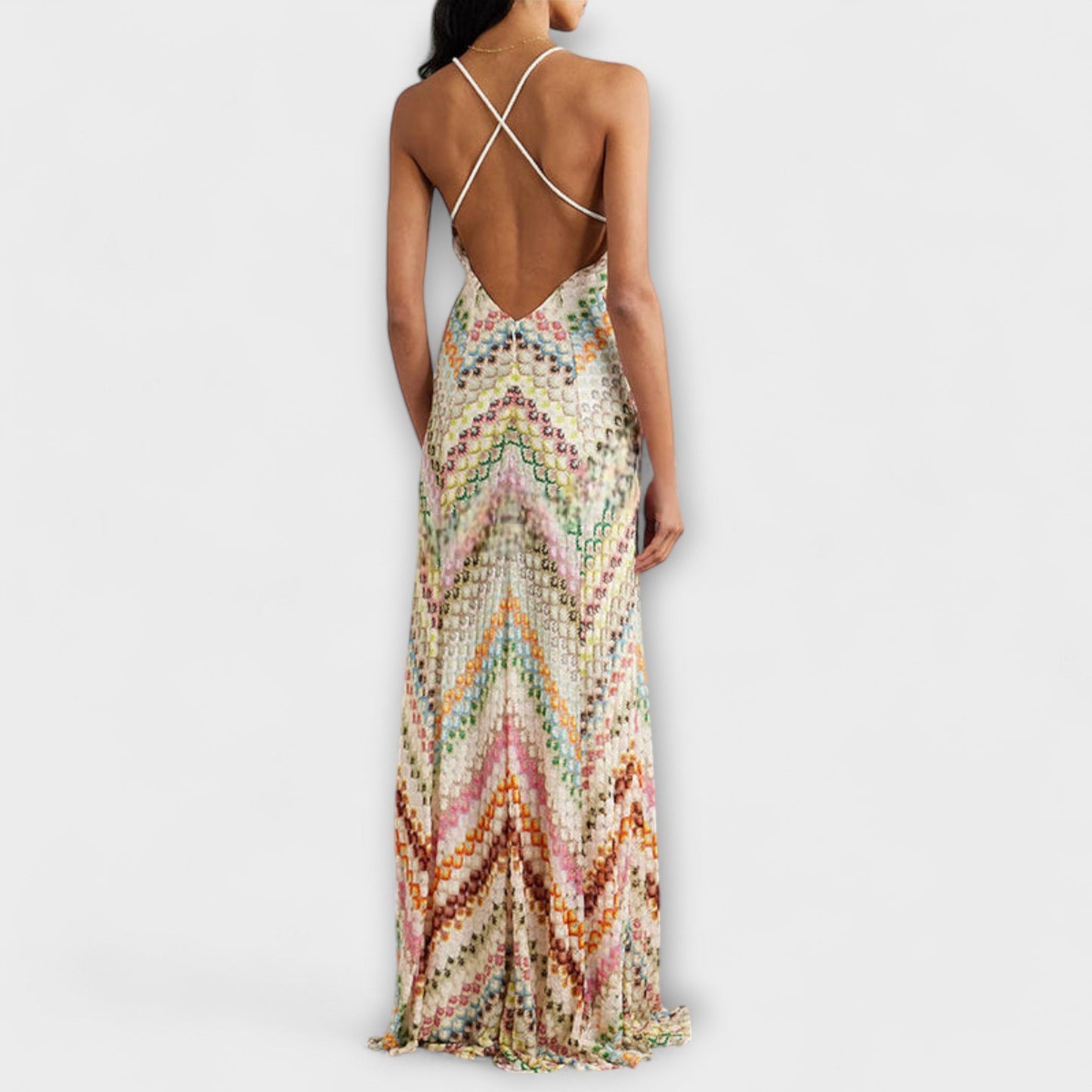 Remi - maxi haljina s barvitim herringbone s uzorkom od Missoni