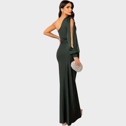 Marica – Elegantna duga haljina na eno rame