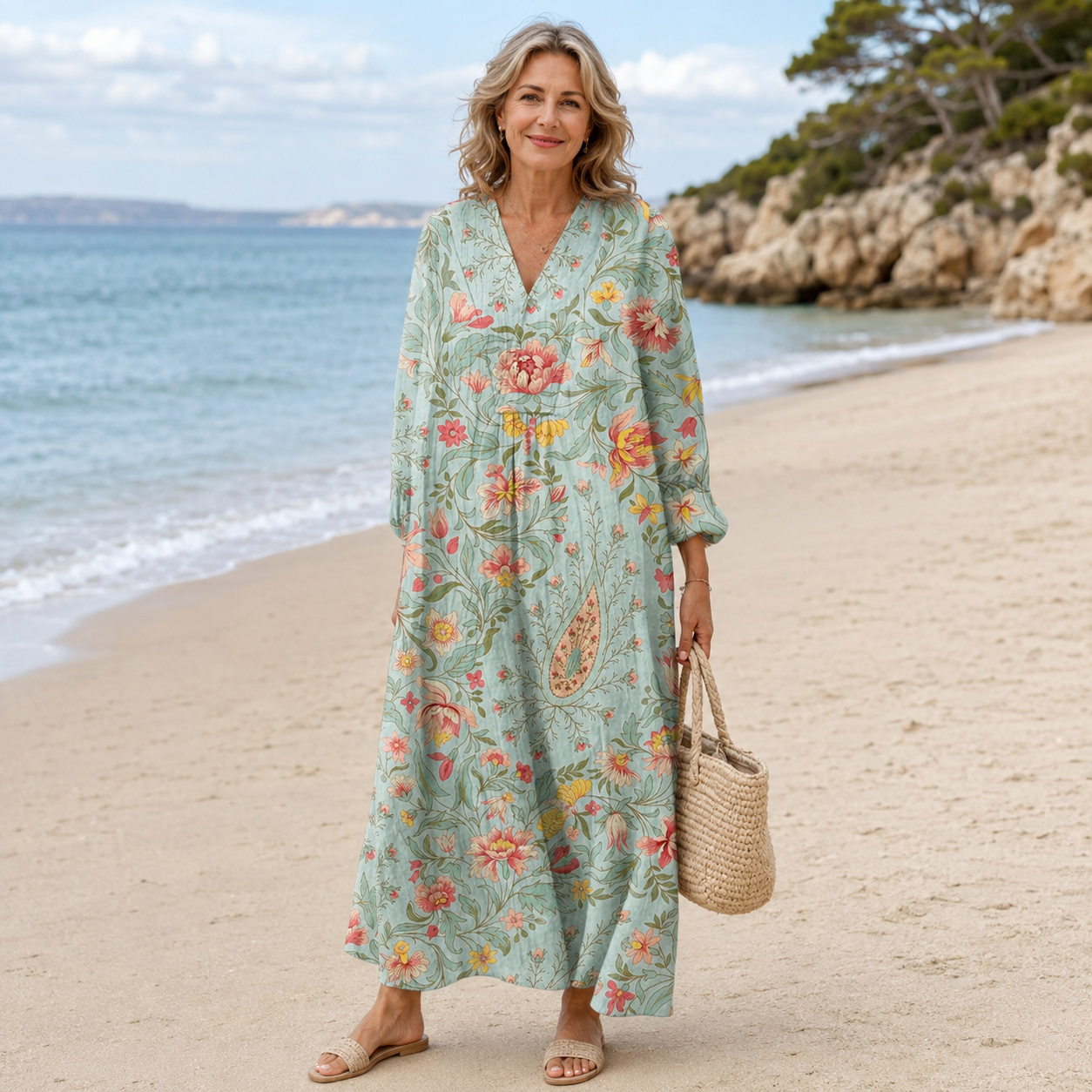 Dragica – Paisley midi haljina