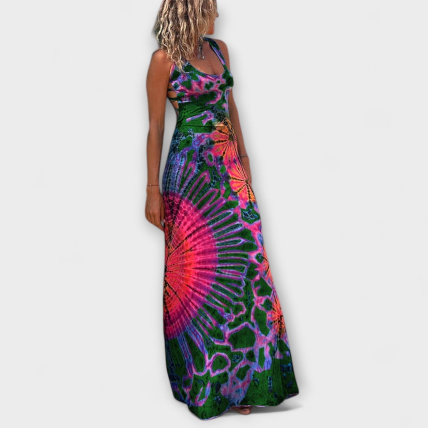 Ronja - La Bamba Tie-Dye Print maxi haljina