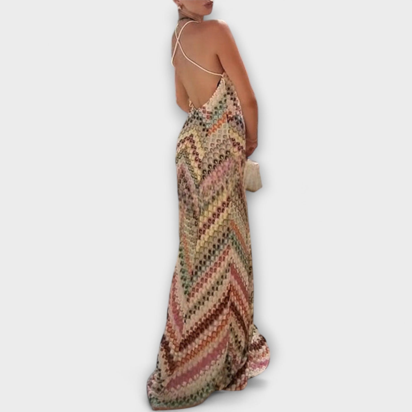 Remi - maxi haljina s barvitim herringbone s uzorkom od Missoni