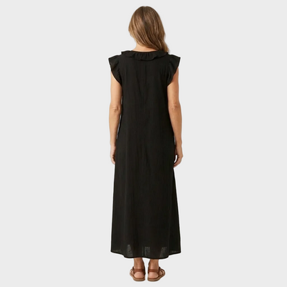 Larisa – Lanena maxi haljina s Volanima
