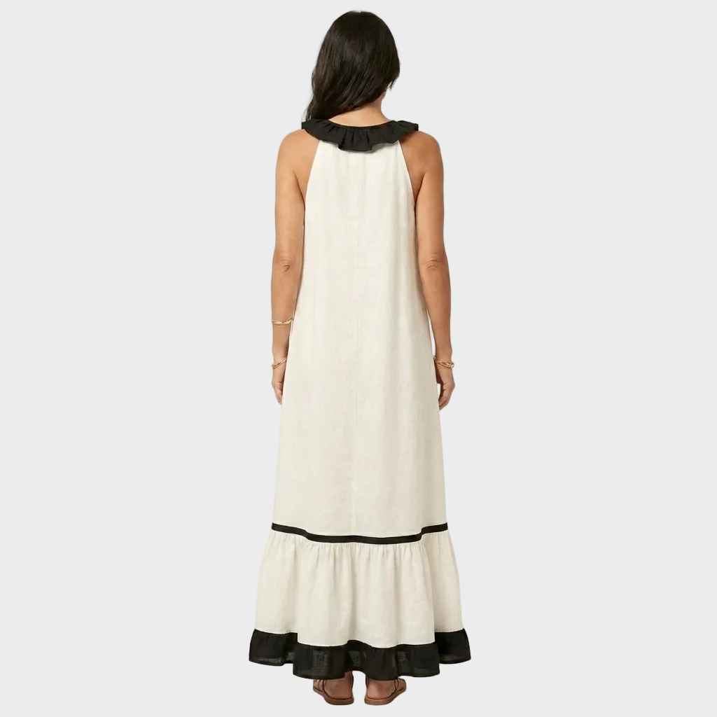 Amelia – Elegantna Lanena duga haljina