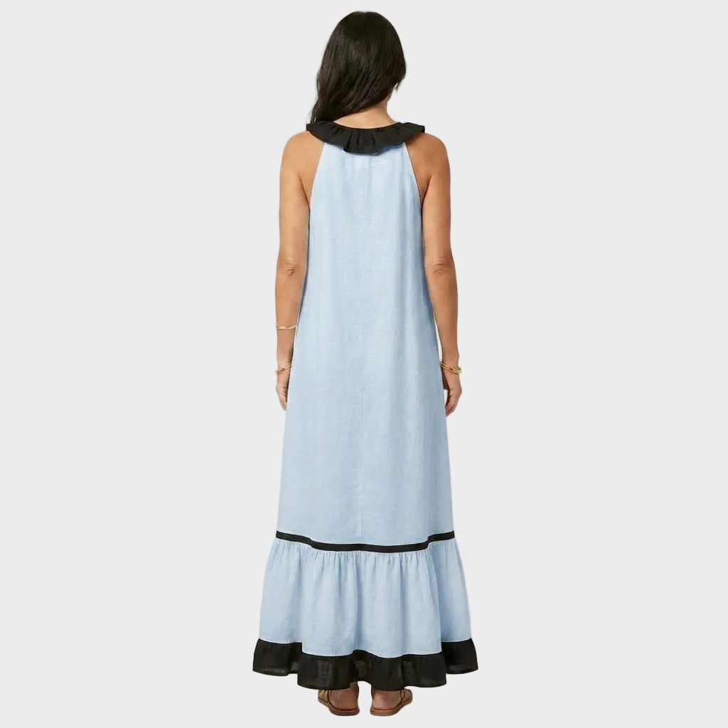 Amelia – Elegantna Lanena duga haljina