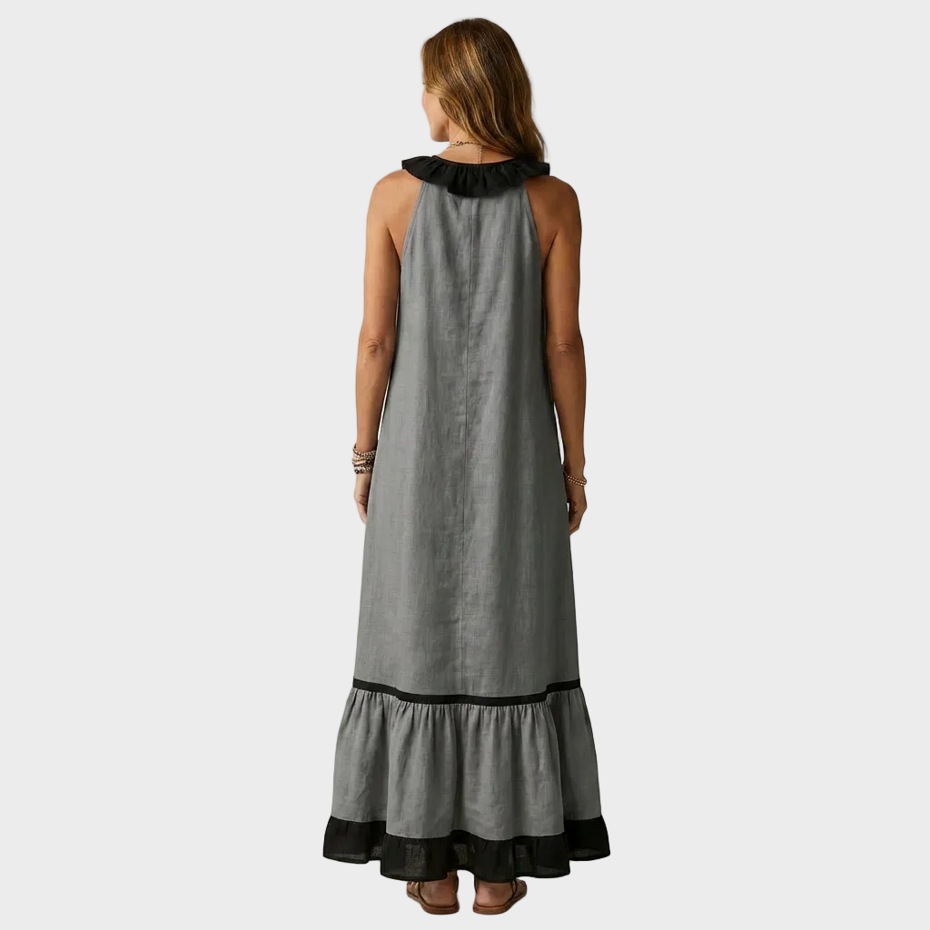 Amelia – Elegantna Lanena duga haljina
