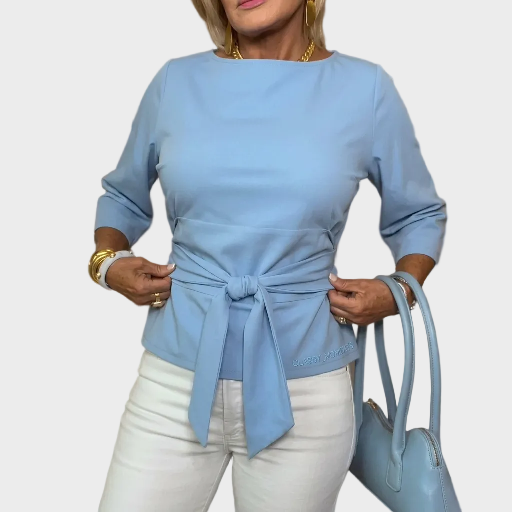 Maja – Elegantna Bluza S Pojasom