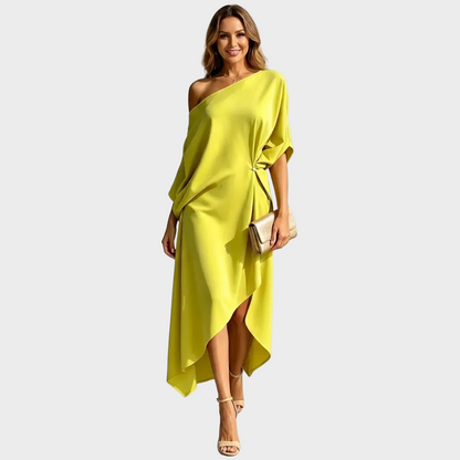 Lara – Elegantna Asimetrična Haljina