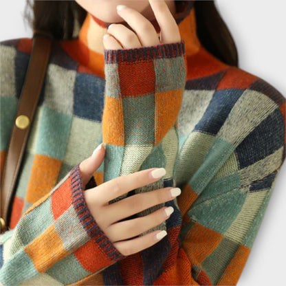 Erika – Džemper s patchwork s uzorkom