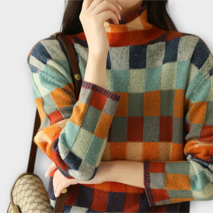 Erika – Džemper s patchwork s uzorkom