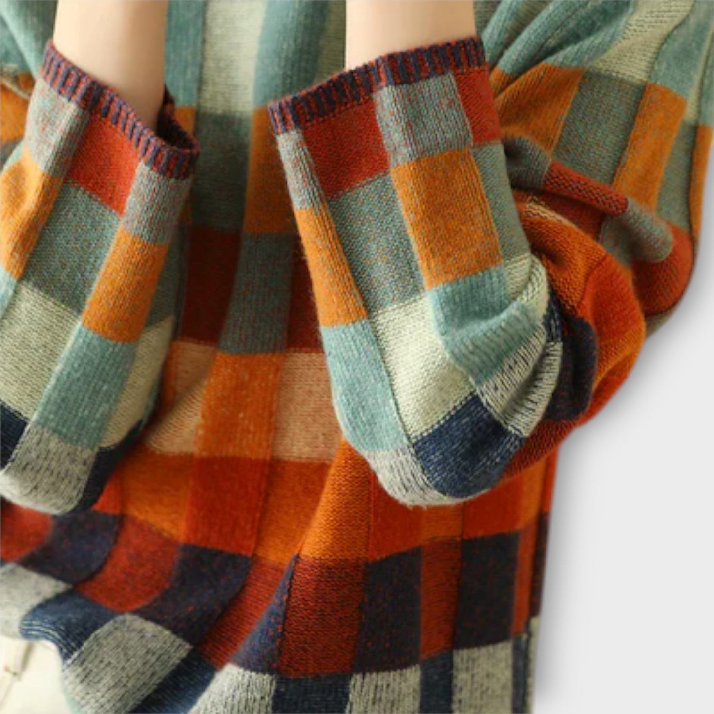 Erika – Džemper s patchwork s uzorkom