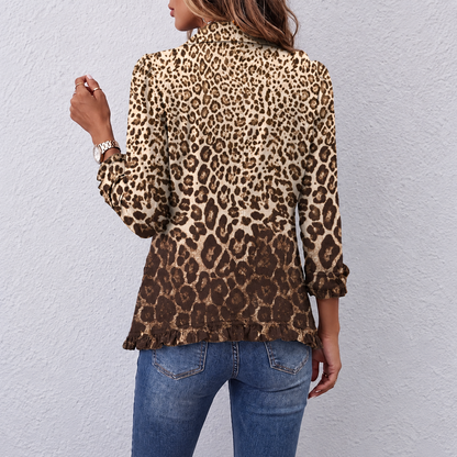 Iva – Leopard Jakna S Volanima – stražnja strana