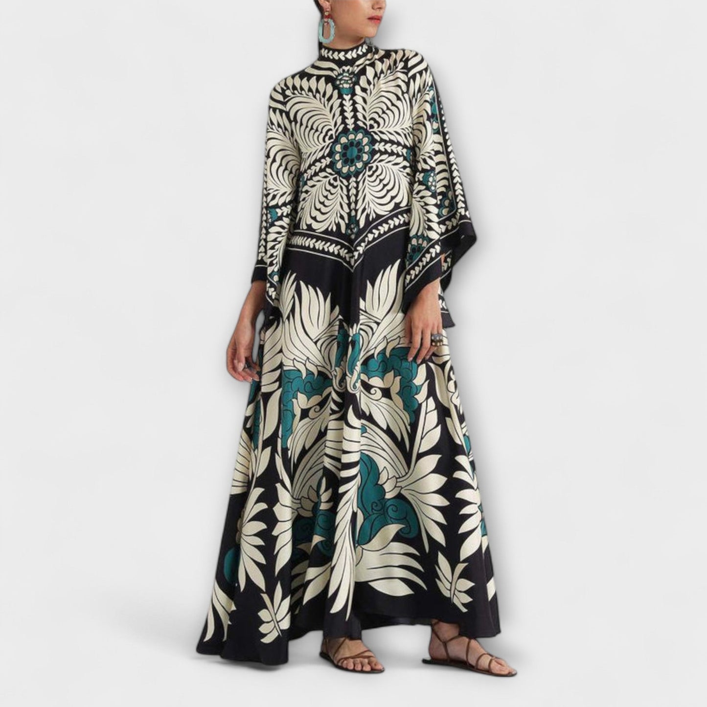 Giselle - Elegantne Maxi Haljine s Cvjetnim Tiskom