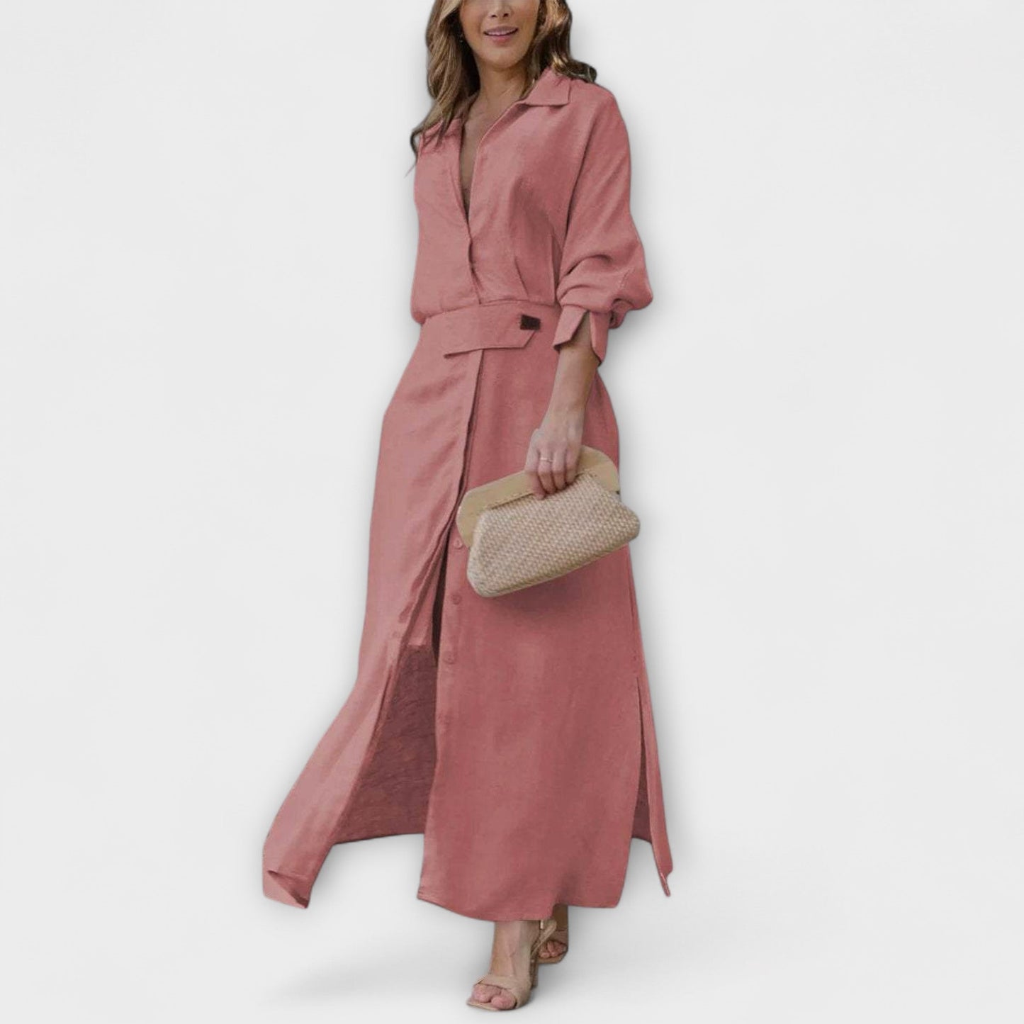 Jeanette - maxi haljina s s s U-izrezom