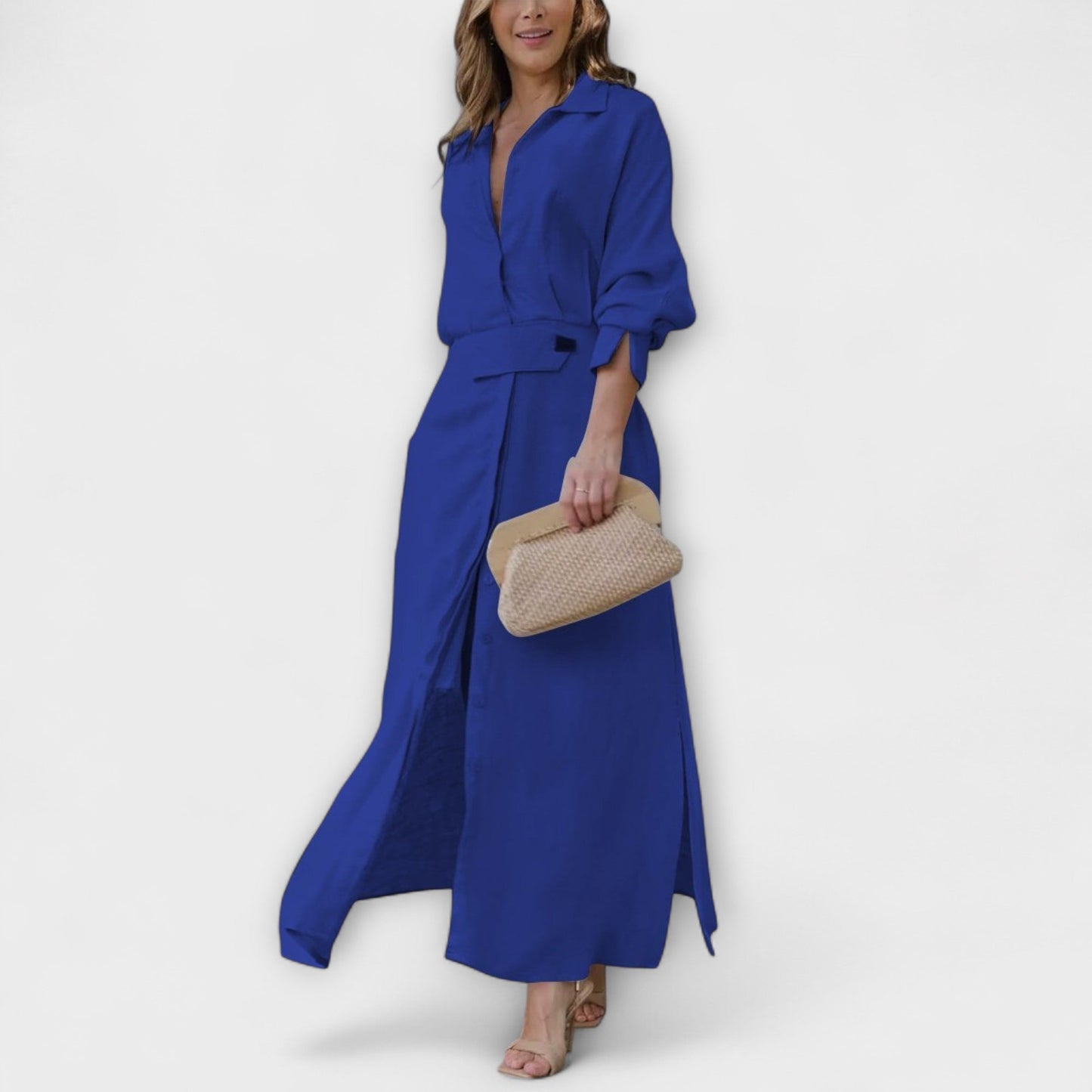 Jeanette - maxi haljina s s s U-izrezom