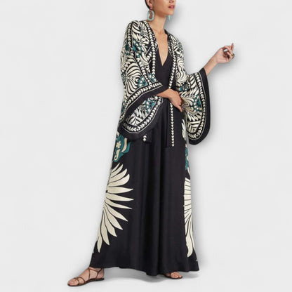 Giselle - Elegantne Maxi Haljine s Cvjetnim Tiskom